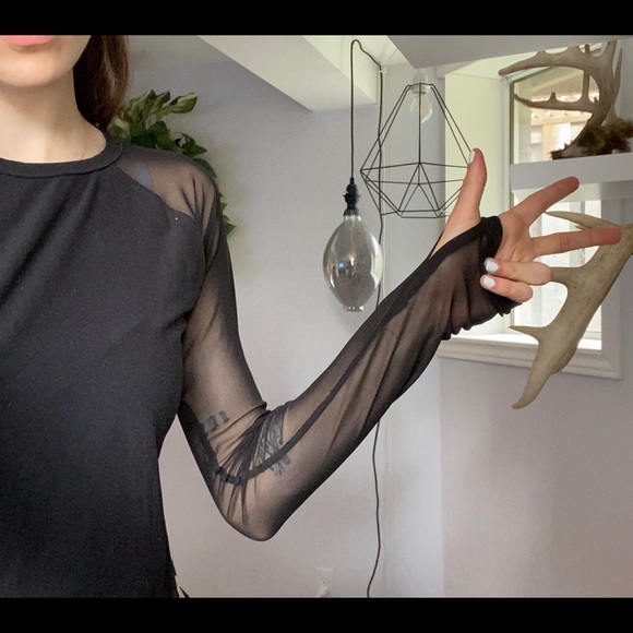 See-Through Long Sleeve Top - Picture 4 of 10